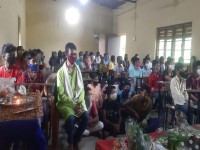 School stationery distribution at Badwalwadi